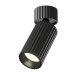 76519-045 Adjustable Ribbed Black Spotlight Ø 5.6 cm