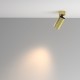 76520-045 Adjustable Ribbed Brass Spotlight Ø 5.6 cm