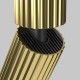 76520-045 Adjustable Ribbed Brass Spotlight Ø 5.6 cm