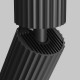 76519-045 Adjustable Ribbed Black Spotlight Ø 5.6 cm