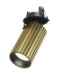 76515-045 Adjustable Ribbed Brass & Black Recessed Spotlight