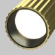 76515-045 Adjustable Ribbed Brass & Black Recessed Spotlight