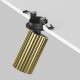 76515-045 Adjustable Ribbed Brass & Black Recessed Spotlight