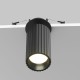 76514-045 Adjustable Ribbed Black Recessed Spotlight