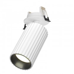 76516-045 Adjustable Ribbed White Recessed Spotlight