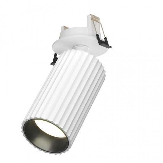 76516-045 Adjustable Ribbed White Recessed Spotlight