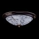17625-045 Medium Pattern Frosted Glass Flush -Dark Bronze 17625-045 Medium Pattern Frosted Glass Flush -Dark Bronze