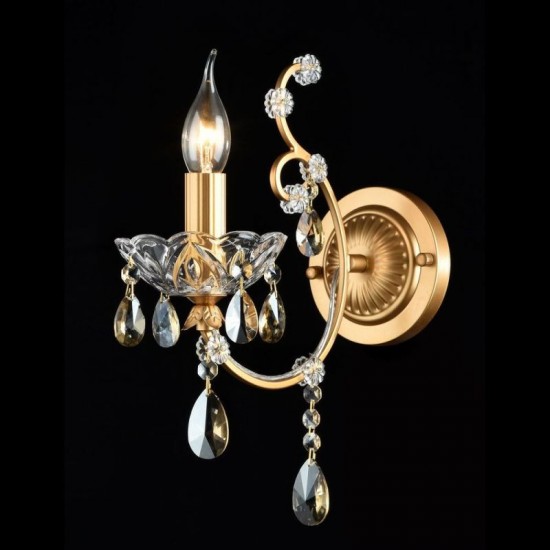 17639-045 Gold Wall Lamp with Crystal
