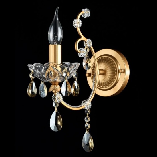 17639-045 Gold Wall Lamp with Crystal