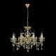 17641-045 Gold 8 Light Chandelier with Crystal