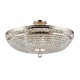 17890-045 Antique Gold Ceiling Lamp with Crystal ∅ 65