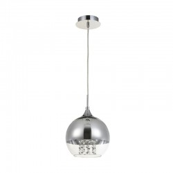 17717-045 Chrome Pendant with Mirrored Glass and Crystal 17717-045 Chrome Pendant with Mirrored Glass and Crystal