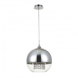 17715-045 Chrome Pendant with Mirrored Glass and Crystal 17715-045 Chrome Pendant with Mirrored Glass and Crystal