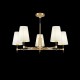 54224-045 Brass 5 Light Centre Fitting with White Shades