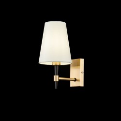 54225-045 Brass Wall Lamp with White Shade