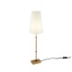 54226-045 Brass Table Lamp with White Shade