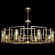 59734-045 Gold 8 Light Centre Fitting with Clear Glasses