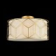 42525-045 Linen with Stencil Pattern 3 Light Ceiling Lamp