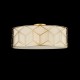 42526-045 Linen with Stencil Pattern 5 Light Ceiling Lamp