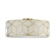 42526-045 Linen with Stencil Pattern 5 Light Ceiling Lamp