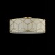 42526-045 Linen with Stencil Pattern 5 Light Ceiling Lamp