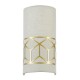 42527-045 Linen with Stencil Pattern Wall Lamp