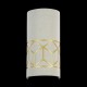 42527-045 Linen with Stencil Pattern Wall Lamp
