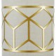 42527-045 Linen with Stencil Pattern Wall Lamp
