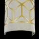 42527-045 Linen with Stencil Pattern Wall Lamp