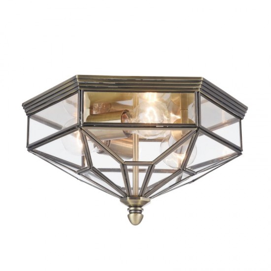 42546-045 Bronze Ceiling lamp  with Clear Glass