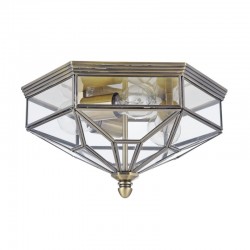 42546-045 Bronze Ceiling lamp  with Clear Glass