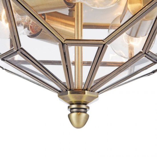 42546-045 Bronze Ceiling lamp  with Clear Glass