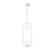 54171-045 White 2 Light Pendant with White Glasses