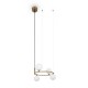 68645-045 Brass 4 Light Centre Fitting with White Glasses