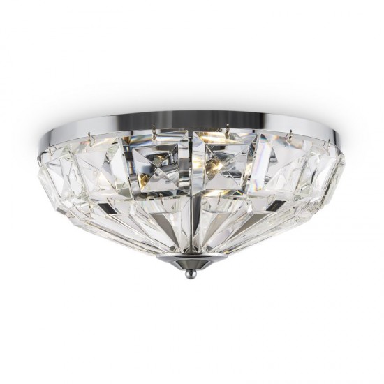 68676-045 Chrome 4 Light Ceiling Lamp with Crystal