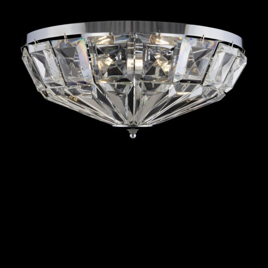 68677-045 Chrome 6 Light Ceiling Lamp with Crystal