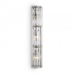 68679-045 Chrome 3 Light Wall Lamp with Crystal
