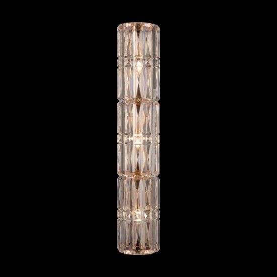 68675-045 Gold 3 Light Wall Lamp with Crystal