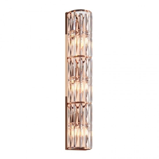 68675-045 Gold 3 Light Wall Lamp with Crystal