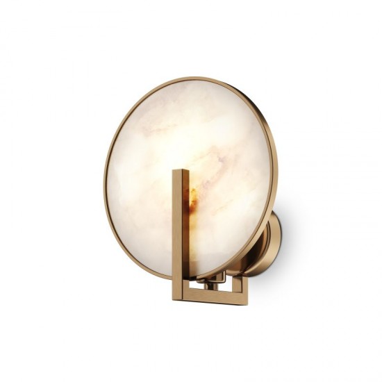 68512-045 Natural Stone & Gold Wall Lamp