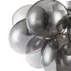 17784-045 Nickel 4 Light Ceiling Lamp with Smoked Mirrored Glasses