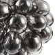 17786-045 Nickel 8 Light Pendant with Smoked Mirrored Glasses