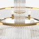 73485-045 Gold 6 Light Pendant with Clear Rods