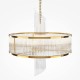 73485-045 Gold 6 Light Pendant with Clear Rods