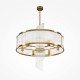 73485-045 Gold 6 Light Pendant with Clear Rods