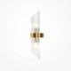 73486-045 Gold 2 Light Wall Lamp with Clear Rods