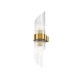 73486-045 Gold 2 Light Wall Lamp with Clear Rods