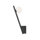 74129-045 Black Wall Lamp with White Glass
