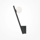74129-045 Black Wall Lamp with White Glass