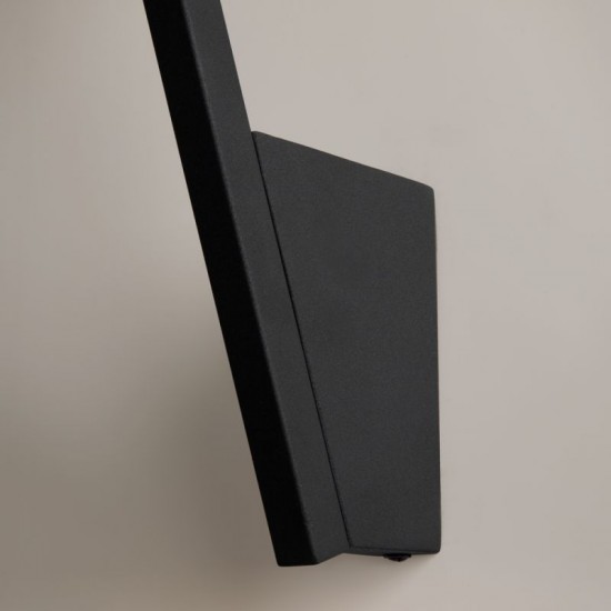 74129-045 Black Wall Lamp with White Glass